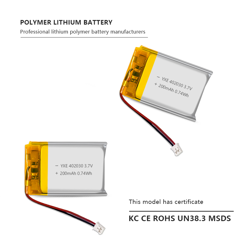 3.7 V 锂离子电池 101635-500mah